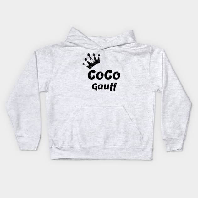 coco gauff the best player tennis Kids Hoodie by ElRyan